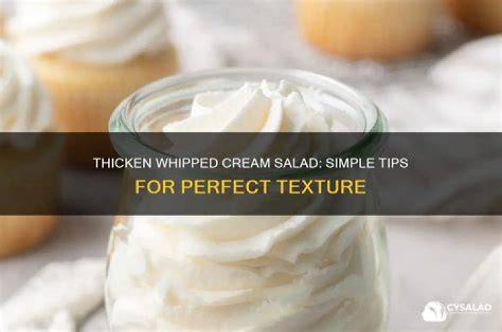 Can cornstarch thicken whipped cream?