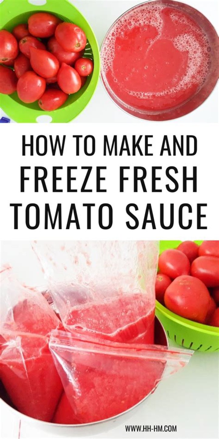 Can I freeze tomato juice?