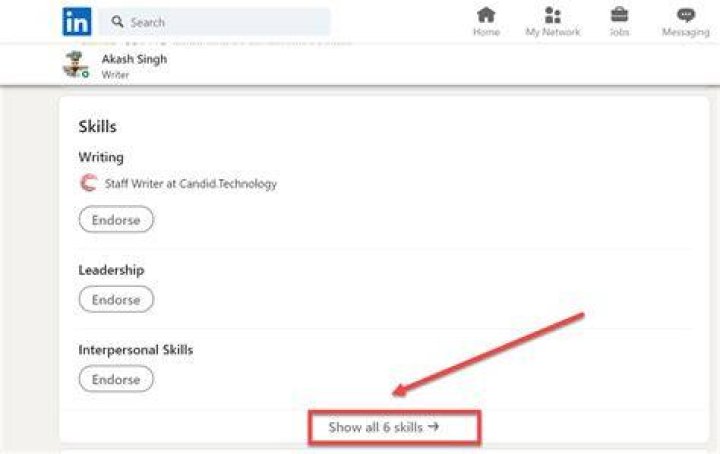 How do I ask someone to endorse my skills on LinkedIn?