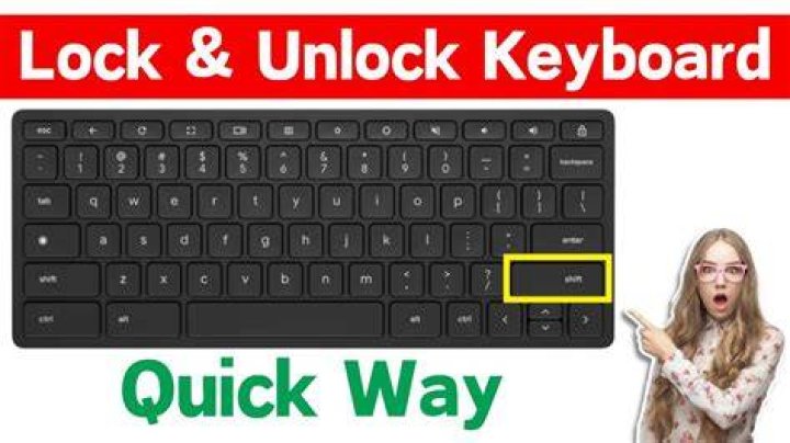 How do I unlock my keyboard on Windows 10 Dell?