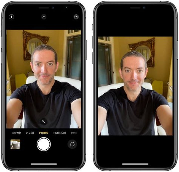 How do you flip a selfie?