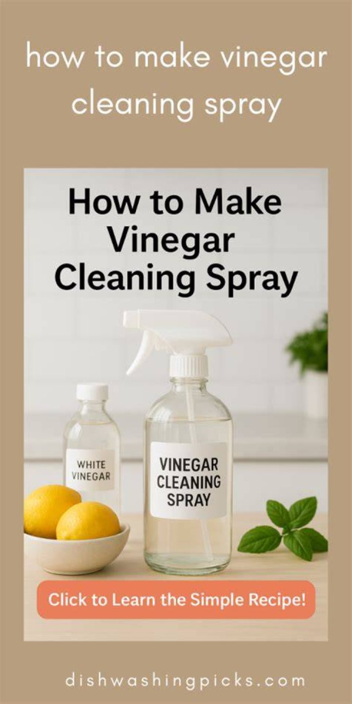 How do you make vinegar cleaning spray?