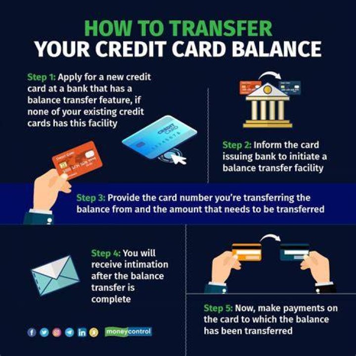 How do you transfer a balance from one credit card to another?