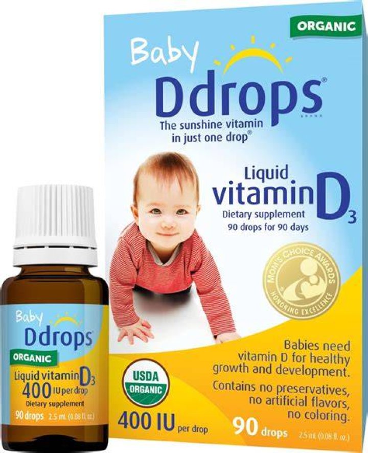 How long do you give vitamin D drops to babies?