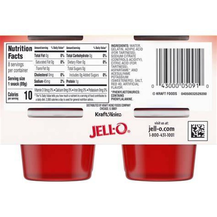 How many carbs are in Jello?