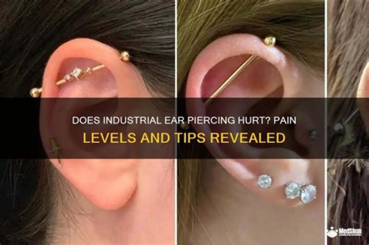Is it normal for an industrial piercing to hurt?