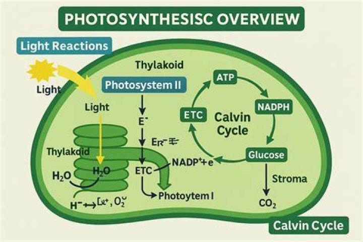 What are the 2 reactions of photosynthesis?