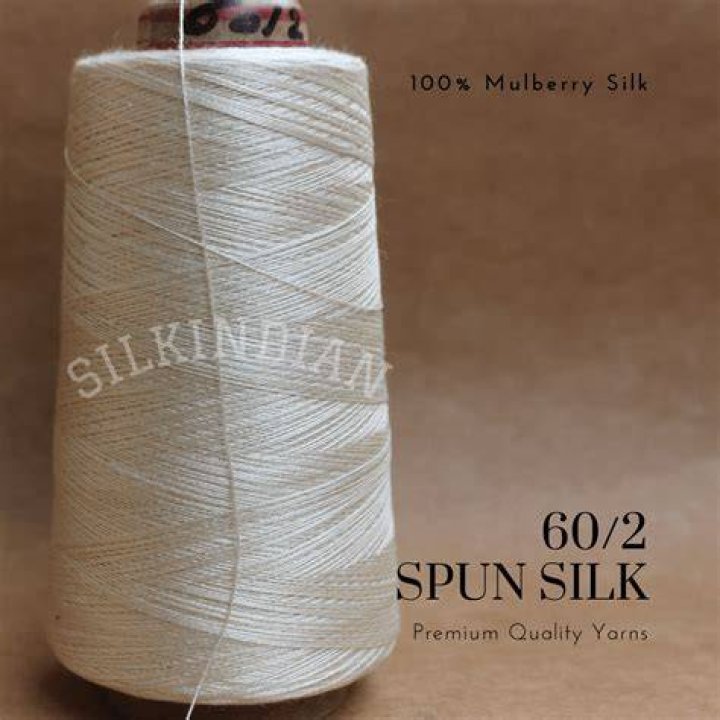 What is spun silk used for?