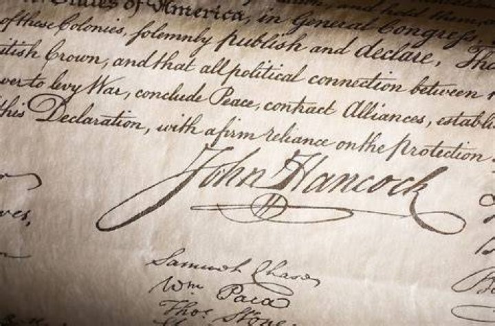 What is the first signature on the Declaration of Independence?