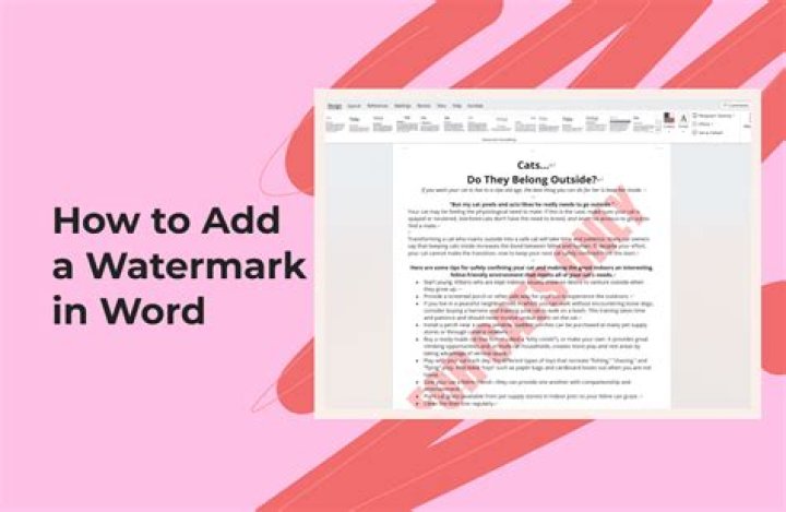 Why do we use watermarks?